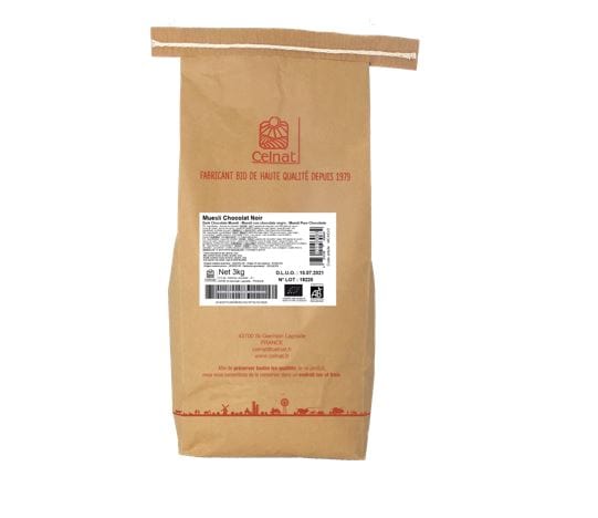 Muesli au chocolat BIO - 3kg Celnat vrac-zero-dechet-ecolo-toulouse