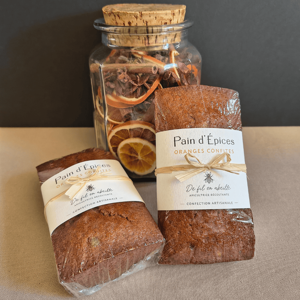 Pain d'épices aux Oranges confites - 260g De Fil en Abeille vrac-zero-dechet-ecolo-toulouse
