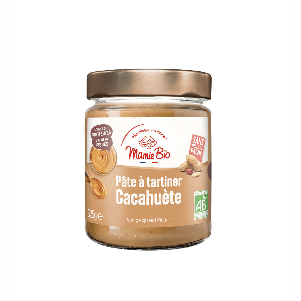 Pâte à tartiner cacahuètes BIO - 325g Mamie Bio vrac-zero-dechet-ecolo-toulouse