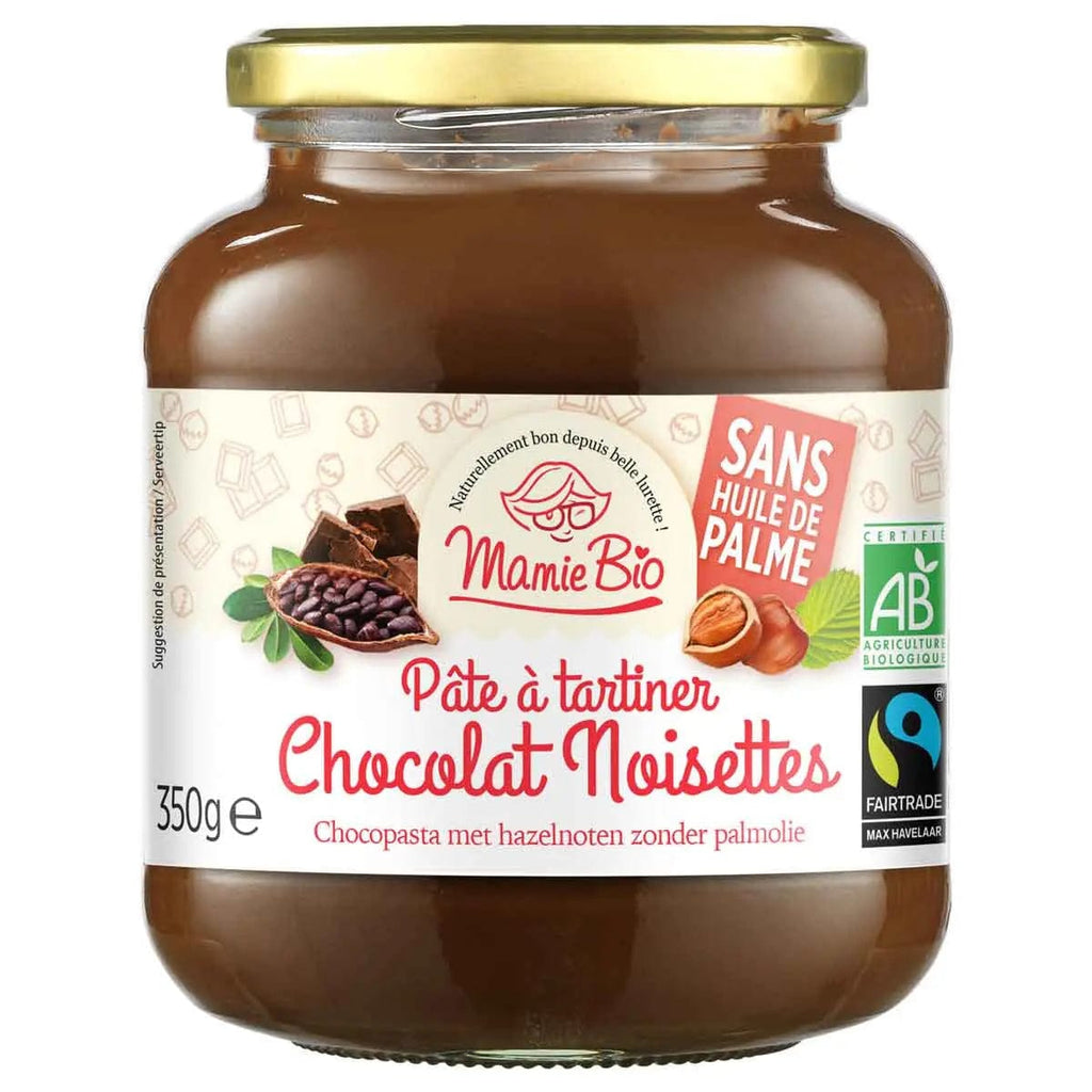 Pâte à tartiner chocolat noisettes BIO - 350g Mamie Bio vrac-zero-dechet-ecolo-toulouse