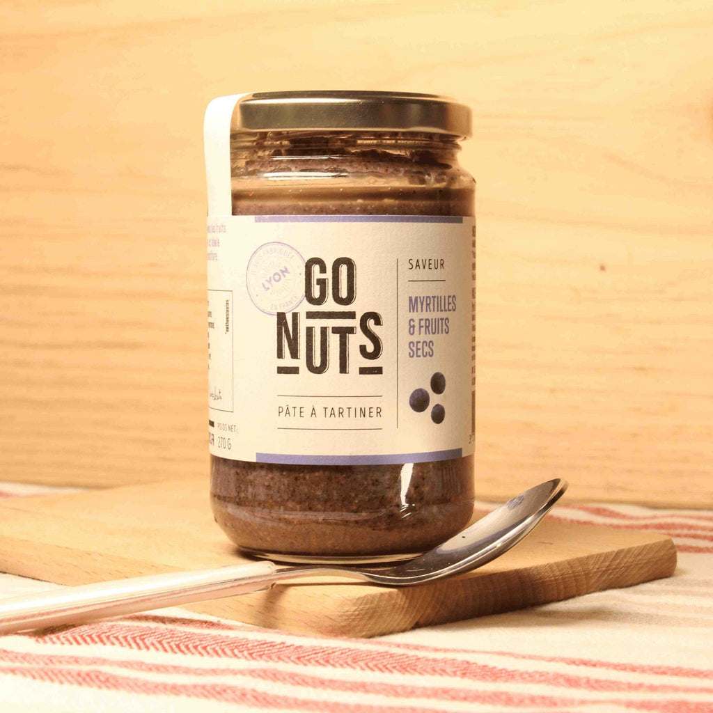 Pâte à tartiner myrtilles et fruits secs BIO - 270g - ANTIGASPI Go Nuts vrac-zero-dechet-ecolo-toulouse