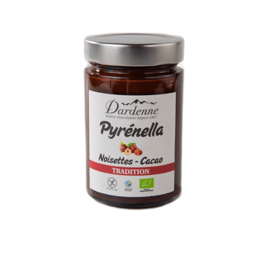 Pâte à tartiner noisette cacao Pyrenella BIO - 300g Dardenne vrac-zero-dechet-ecolo-toulouse