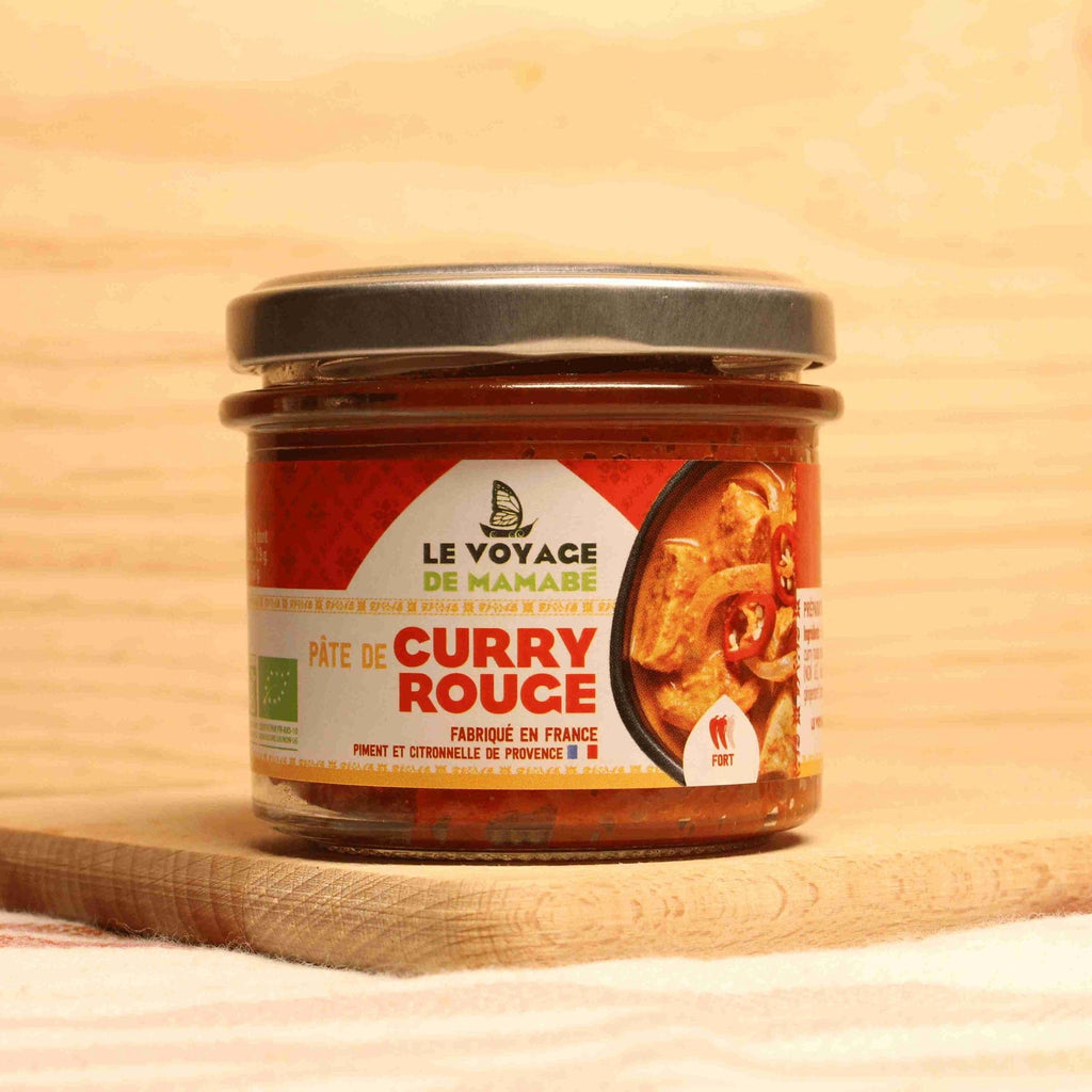 Pate de curry rouge BIO - 105g Le voyage de Mamabé vrac-zero-dechet-ecolo-toulouse