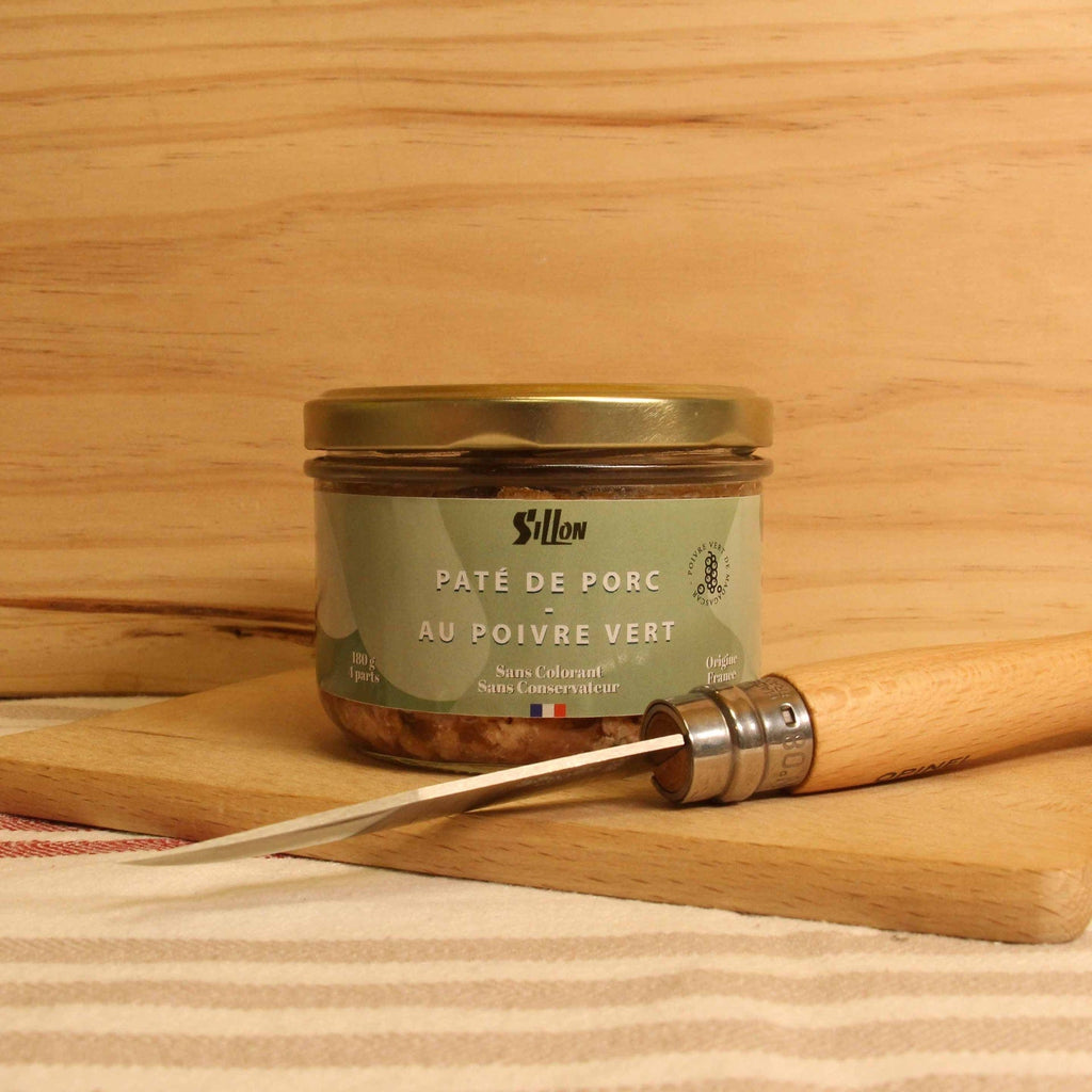 Pâté de porc au poivre vert - 180g Conserverie Sillon vrac-zero-dechet-ecolo-toulouse