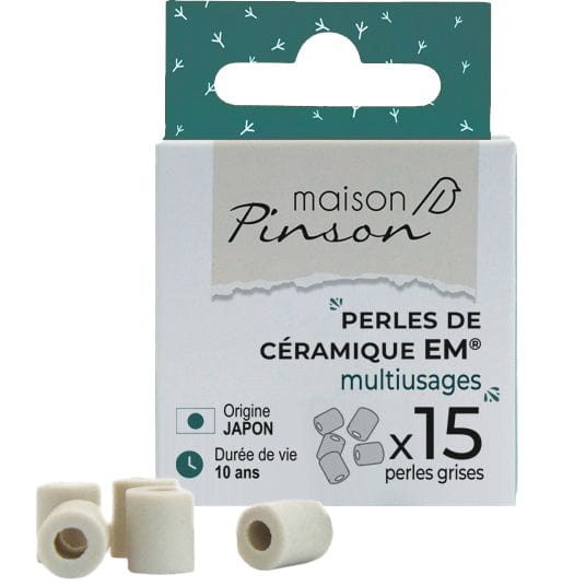Perles de céramique grises - lot de 15 Maison Pinson vrac-zero-dechet-ecolo-toulouse