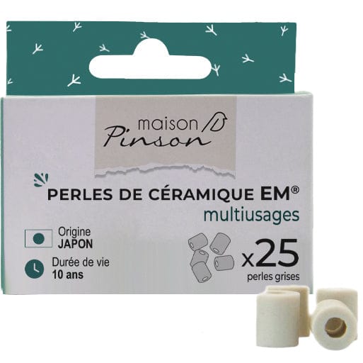 Perles de céramique grises - lot de 25 Maison Pinson vrac-zero-dechet-ecolo-toulouse