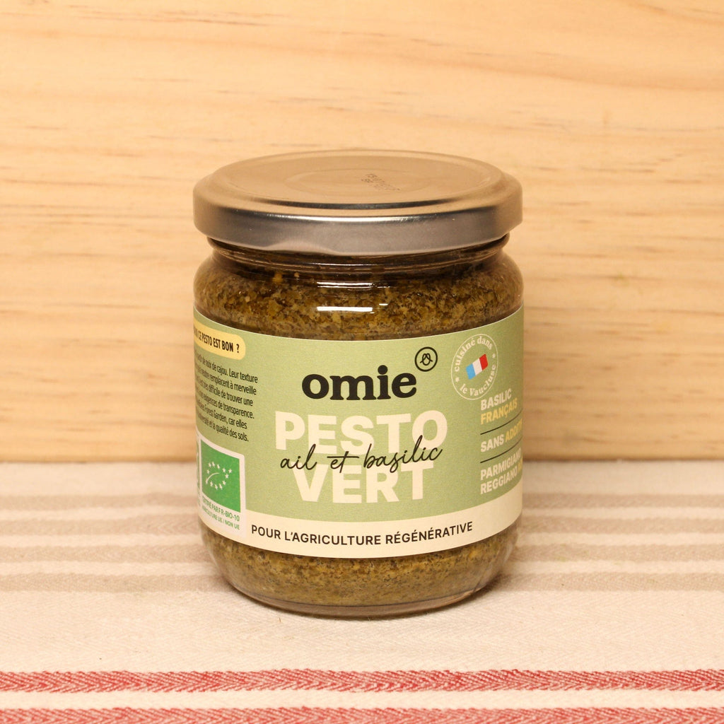 Pesto vert-basilic français Bio - 180g Omie vrac-zero-dechet-ecolo-toulouse