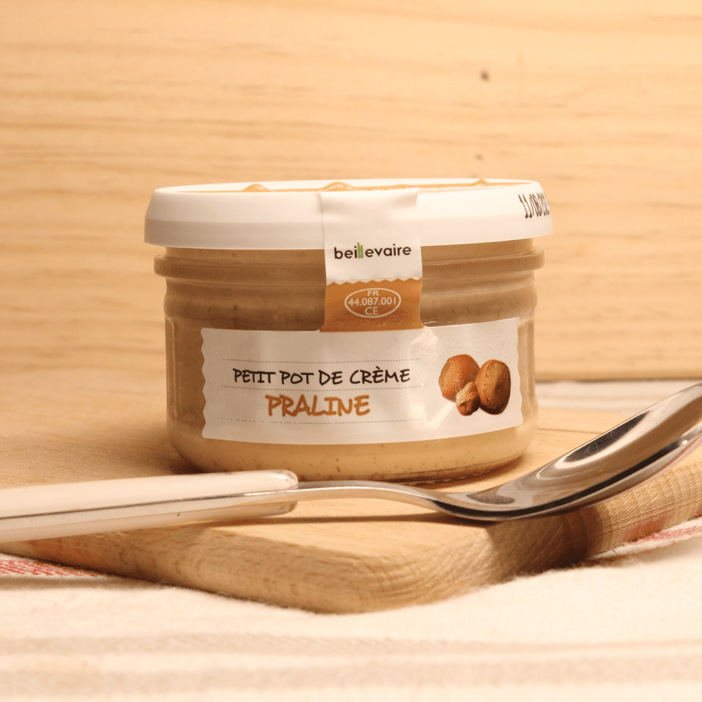 Petit pot crème Praliné- 100g Beillevaire vrac-zero-dechet-ecolo-toulouse