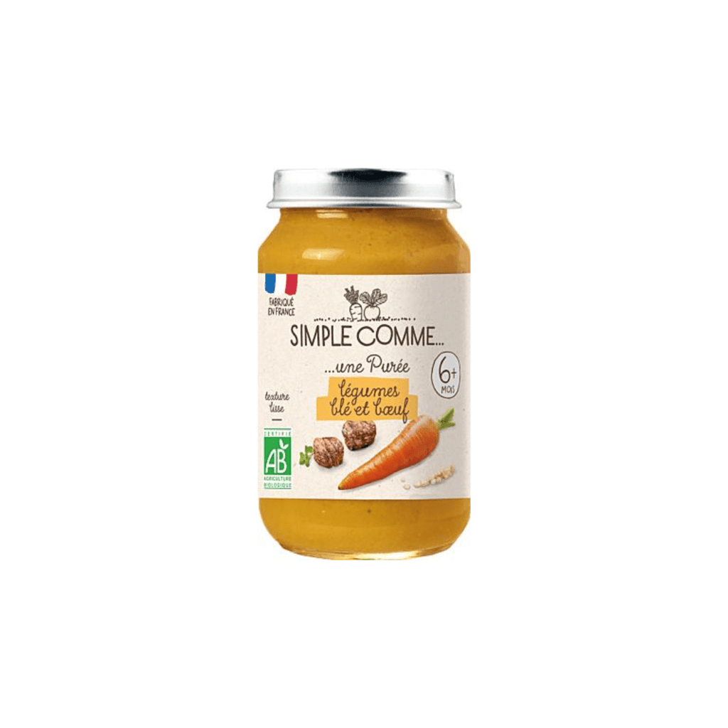 Pot bébé Légumes Blé Boeuf BIO - dès 6 mois - 190g - ANTIGASPI Simple comme vrac-zero-dechet-ecolo-toulouse