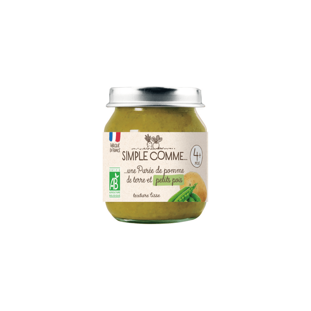 Pot bébé Pomme de Terre et Petits Pois BIO - dès 4 mois - 125g - ANTIGASPI Simple comme vrac-zero-dechet-ecolo-toulouse