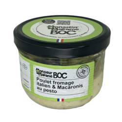 Poulet, Fromage italien, macaronis au pesto - 300g La Centrale du Bocal vrac-zero-dechet-ecolo-toulouse