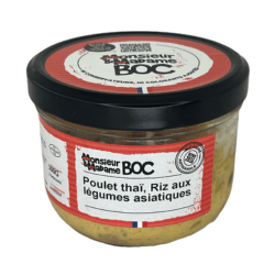Poulet thaï, riz aux légumes asiatiques - 300g La Centrale du Bocal vrac-zero-dechet-ecolo-toulouse