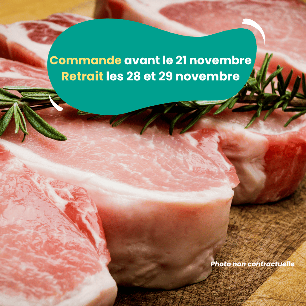 PRÉCOMMANDE AVEC ACOMPTE - Côtes de porc (800g à 1kg) Domaine des Tuileries vrac-zero-dechet-ecolo-toulouse