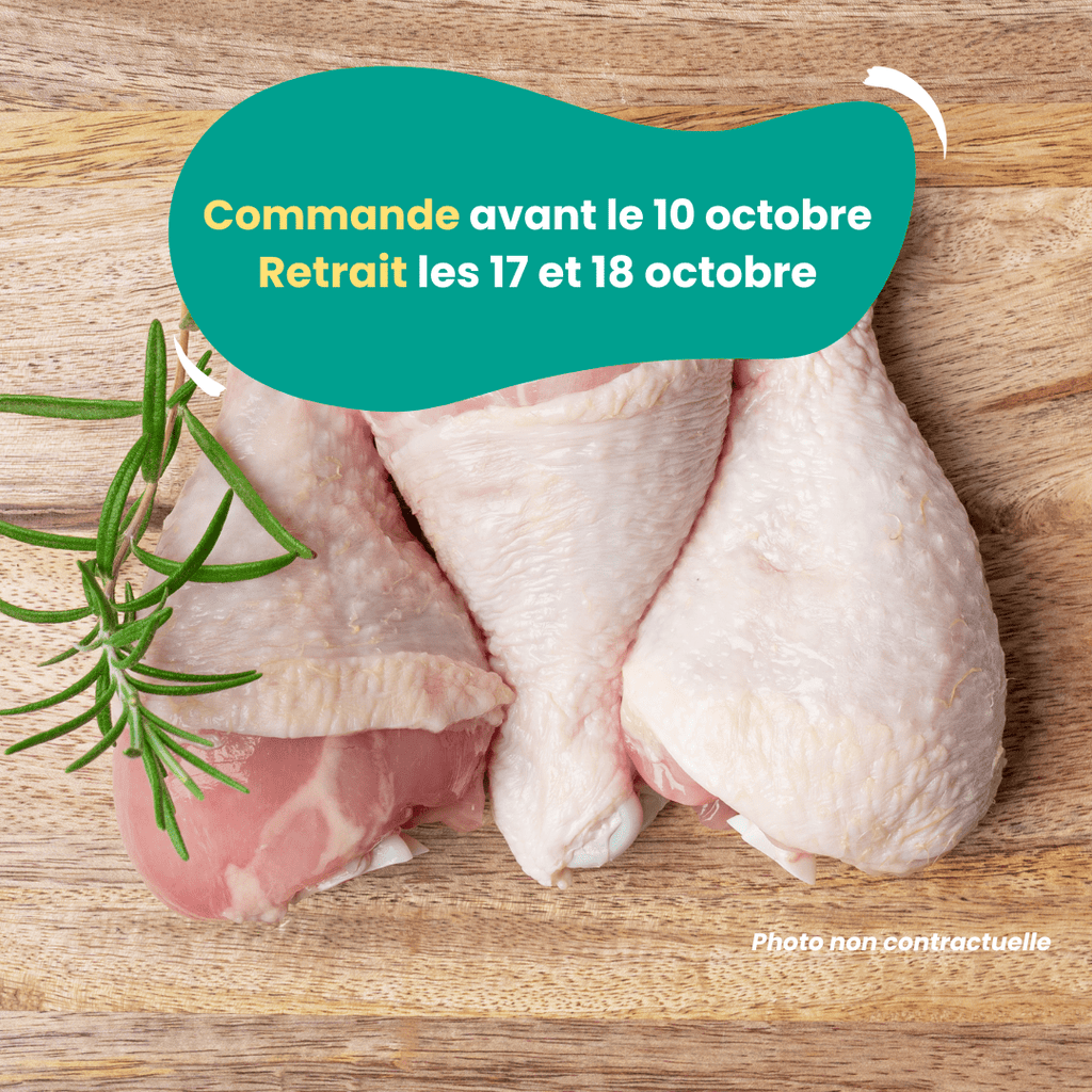 PRÉCOMMANDE AVEC ACOMPTE - Cuisses de poulet (env. 1,2kg) Domaine des Tuileries vrac-zero-dechet-ecolo-toulouse