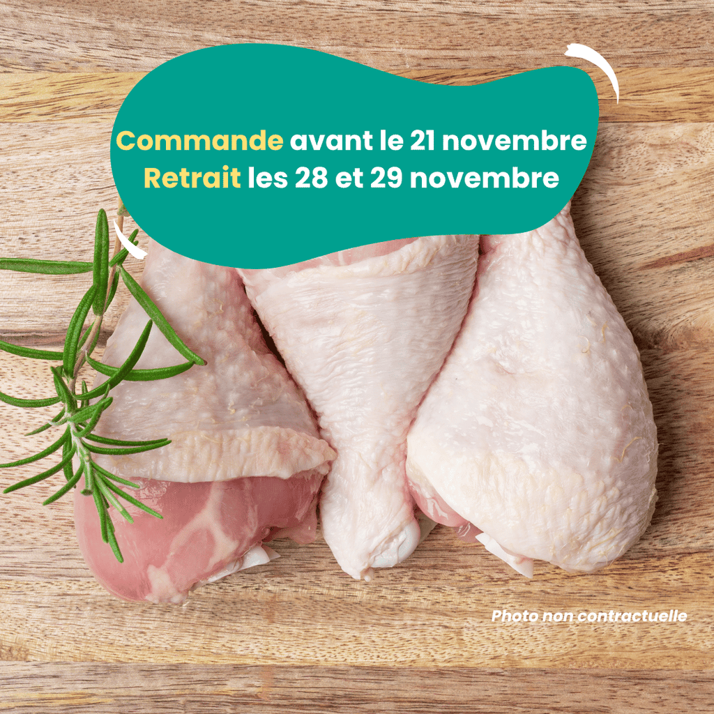 PRÉCOMMANDE AVEC ACOMPTE - Cuisses de poulet (env. 1,2kg) Domaine des Tuileries vrac-zero-dechet-ecolo-toulouse