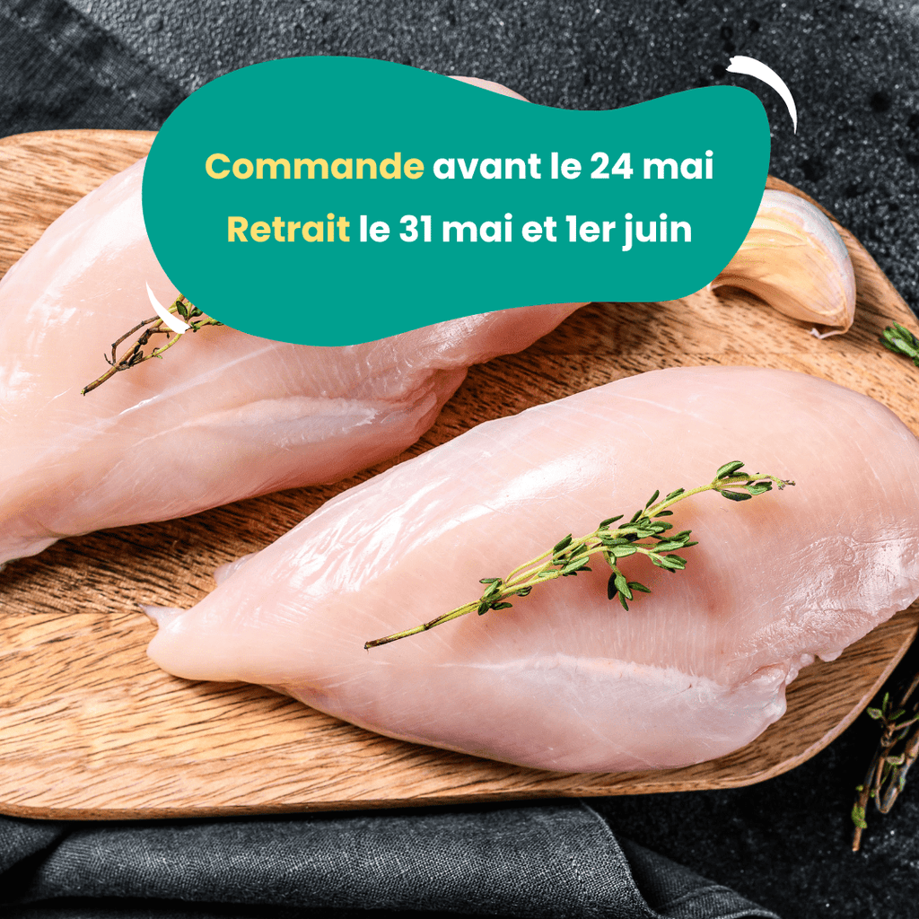 PRÉCOMMANDE AVEC ACOMPTE - Filet de poulet (1,2 à 1,4 kg) Domaine des Tuileries vrac-zero-dechet-ecolo-toulouse