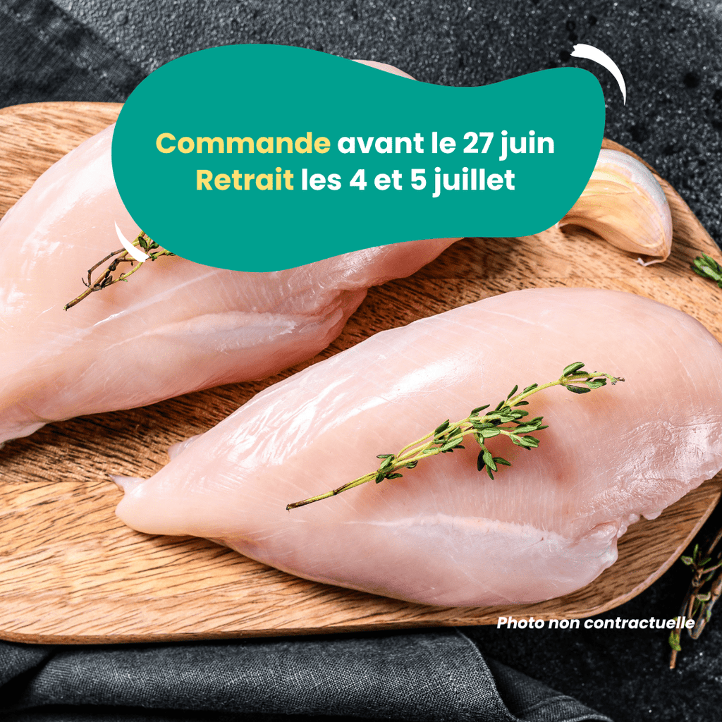 PRÉCOMMANDE AVEC ACOMPTE - Filets de poulet (1,2 à 1,4kg) Domaine des Tuileries vrac-zero-dechet-ecolo-toulouse