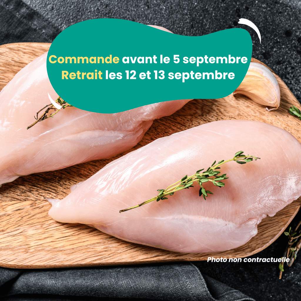 PRÉCOMMANDE AVEC ACOMPTE - Filets de poulet (1,2 à 1,4kg) Domaine des Tuileries vrac-zero-dechet-ecolo-toulouse