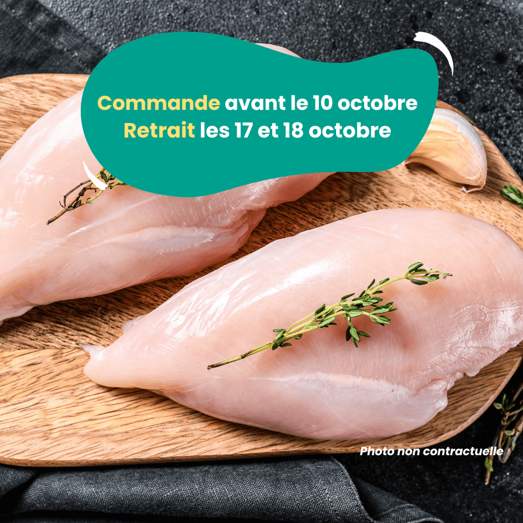 PRÉCOMMANDE AVEC ACOMPTE - Filets de poulet (1,2 à 1,4kg) Domaine des Tuileries vrac-zero-dechet-ecolo-toulouse