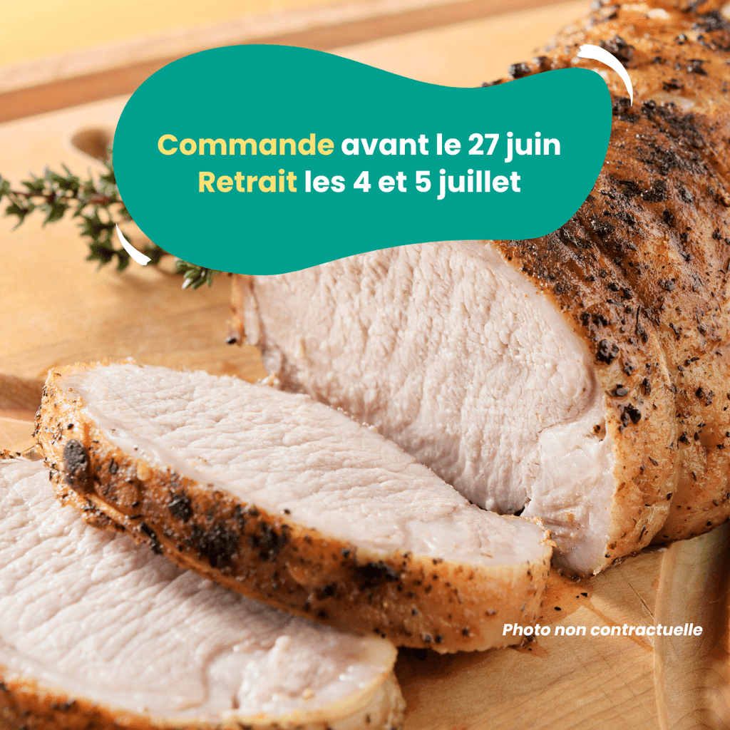 PRÉCOMMANDE AVEC ACOMPTE - Rôti de Porc (1kg à 1,5 kg) Domaine des Tuileries vrac-zero-dechet-ecolo-toulouse