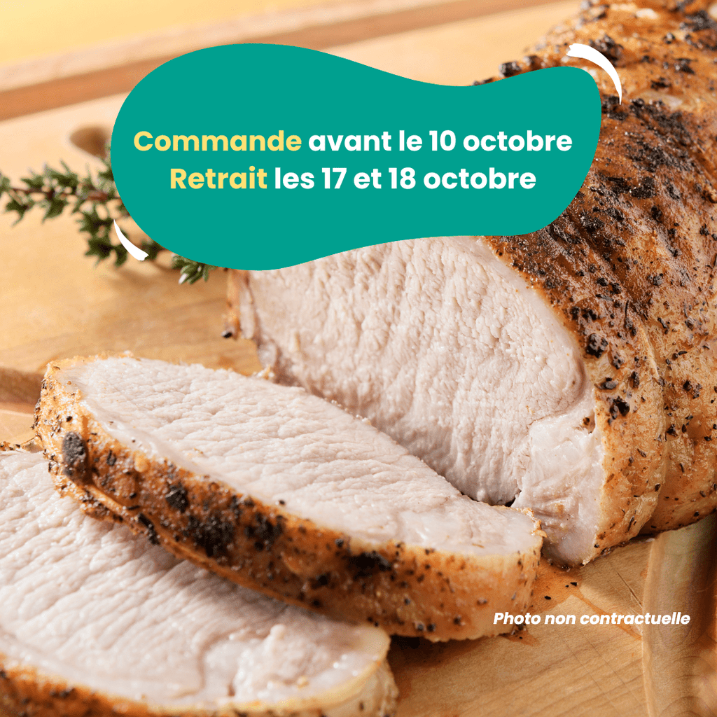 PRÉCOMMANDE AVEC ACOMPTE - Rôti de Porc (1kg à 1,5 kg) Domaine des Tuileries vrac-zero-dechet-ecolo-toulouse