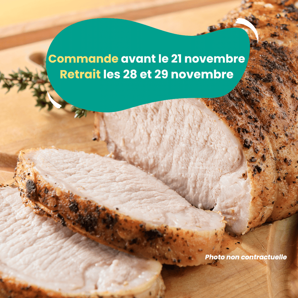 PRÉCOMMANDE AVEC ACOMPTE - Rôti de Porc (1kg à 1,5 kg) Domaine des Tuileries vrac-zero-dechet-ecolo-toulouse