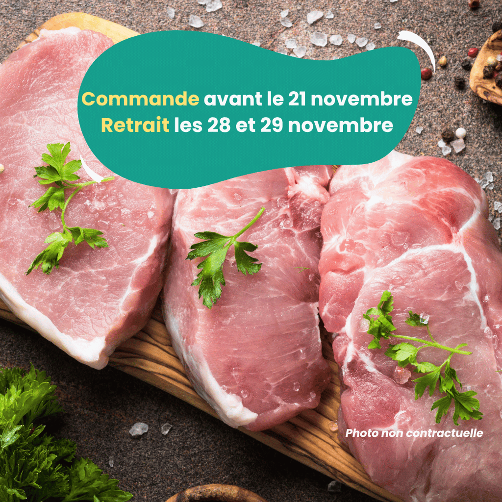 PRÉCOMMANDE Le colis de Porc (3kg) Domaine des Tuileries vrac-zero-dechet-ecolo-toulouse