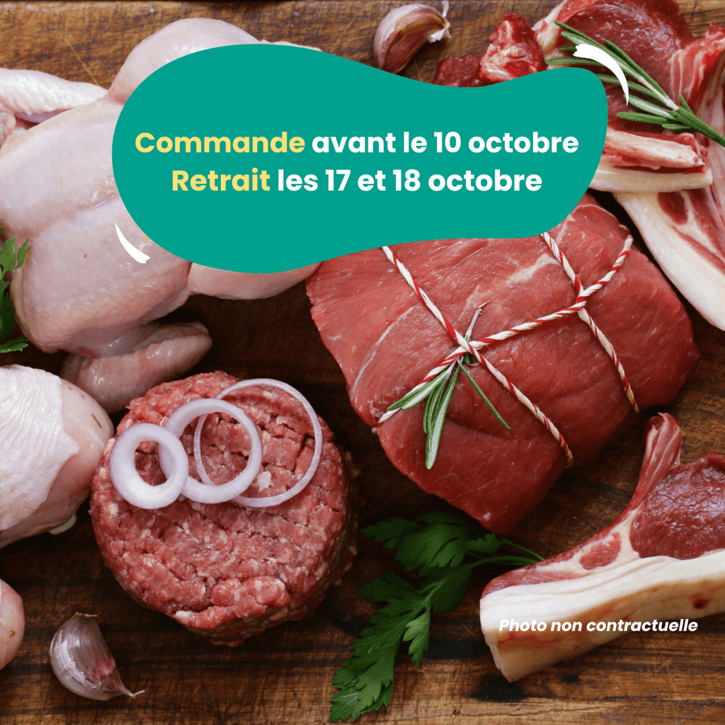 PRÉCOMMANDE Le colis de viande famille (3kg) Domaine des Tuileries vrac-zero-dechet-ecolo-toulouse