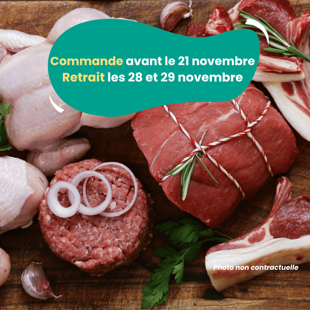 PRÉCOMMANDE Le colis de viande famille (3kg) Domaine des Tuileries vrac-zero-dechet-ecolo-toulouse