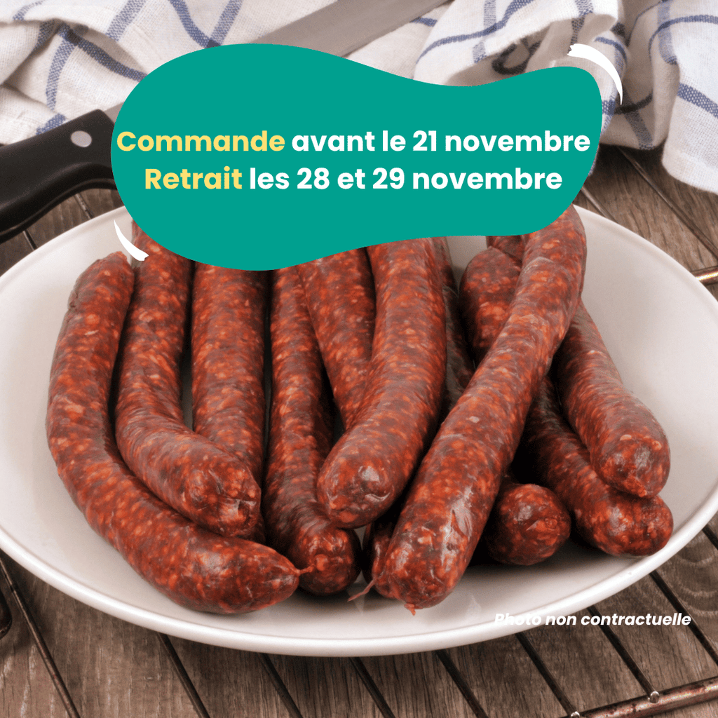 PRÉCOMMANDE Merguez (500g) Domaine des Tuileries vrac-zero-dechet-ecolo-toulouse