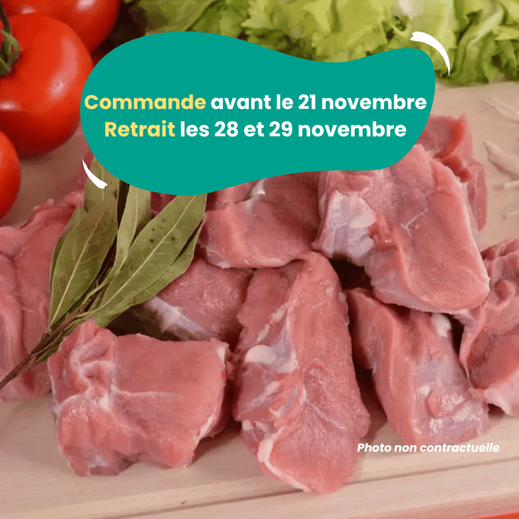 PRÉCOMMANDE Morceaux pour blanquette de Veau (1kg) Domaine des Tuileries vrac-zero-dechet-ecolo-toulouse