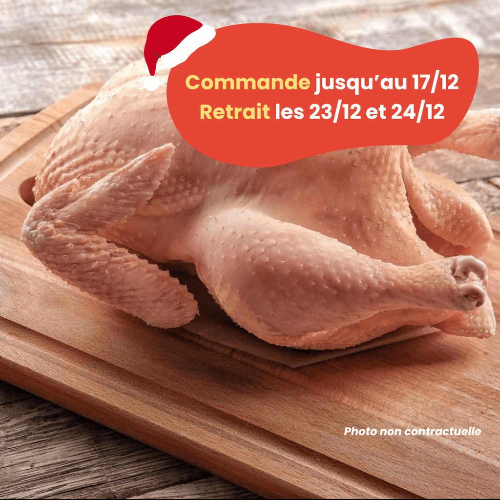 PRÉCOMMANDE Noël - ACOMPTE - Dinde (3 à 3,8kg) Domaine des Tuileries vrac-zero-dechet-ecolo-toulouse