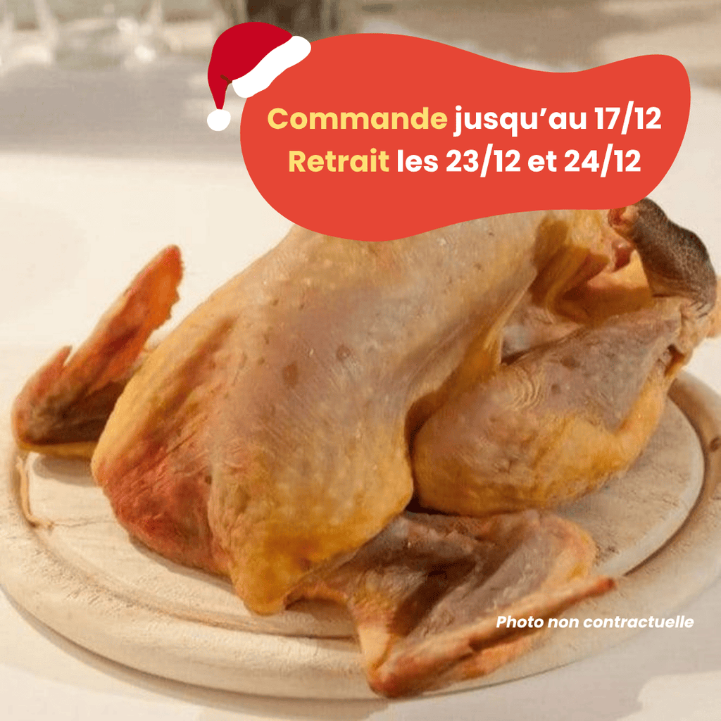 PRÉCOMMANDE Noël - ACOMPTE - Pintade grasse (1,8 à 2,5kg) Domaine des Tuileries vrac-zero-dechet-ecolo-toulouse