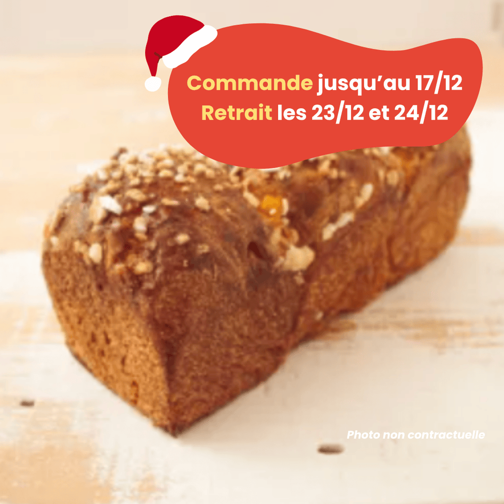 PRÉCOMMANDE Noël - Brioche à l'orange confite BIO - 320g Les Frères Chapelier vrac-zero-dechet-ecolo-toulouse
