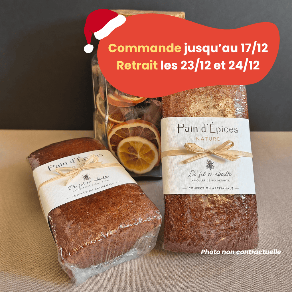 PRÉCOMMANDE Noël - Pain d'épices Nature - 260g De Fil en Abeille vrac-zero-dechet-ecolo-toulouse