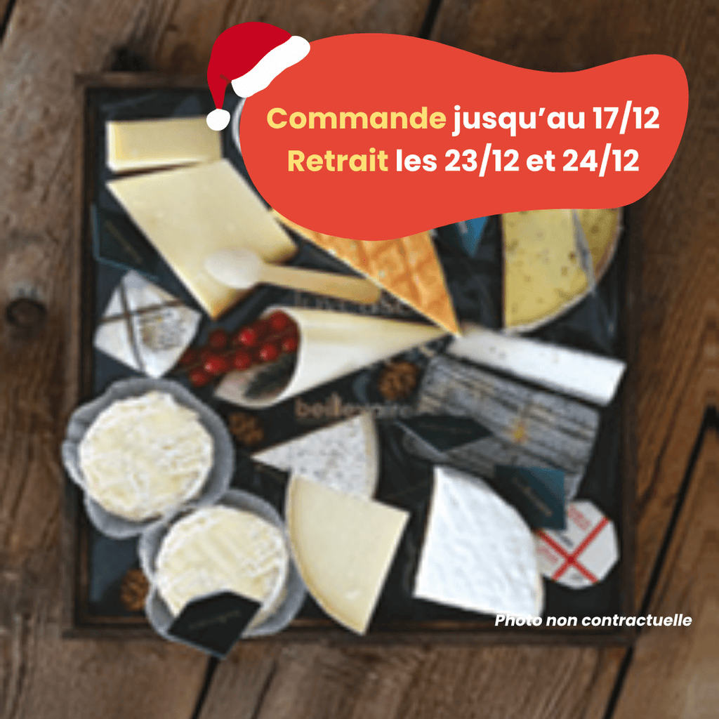 PRÉCOMMANDE Noël - Plateau de fromages 10/12 pers. Beillevaire vrac-zero-dechet-ecolo-toulouse