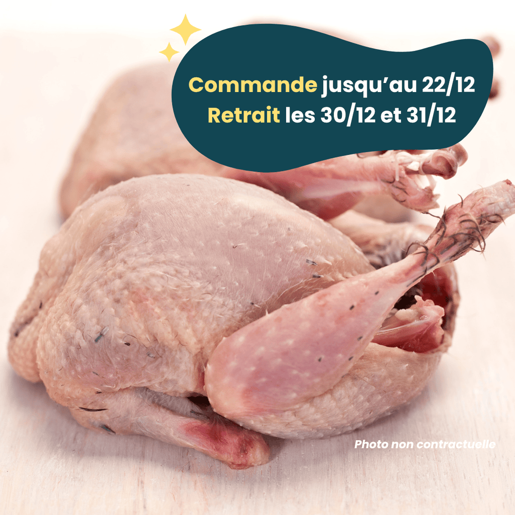 PRÉCOMMANDE Nouvel An - ACOMPTE - Caille (450 à 850g) Domaine des Tuileries vrac-zero-dechet-ecolo-toulouse