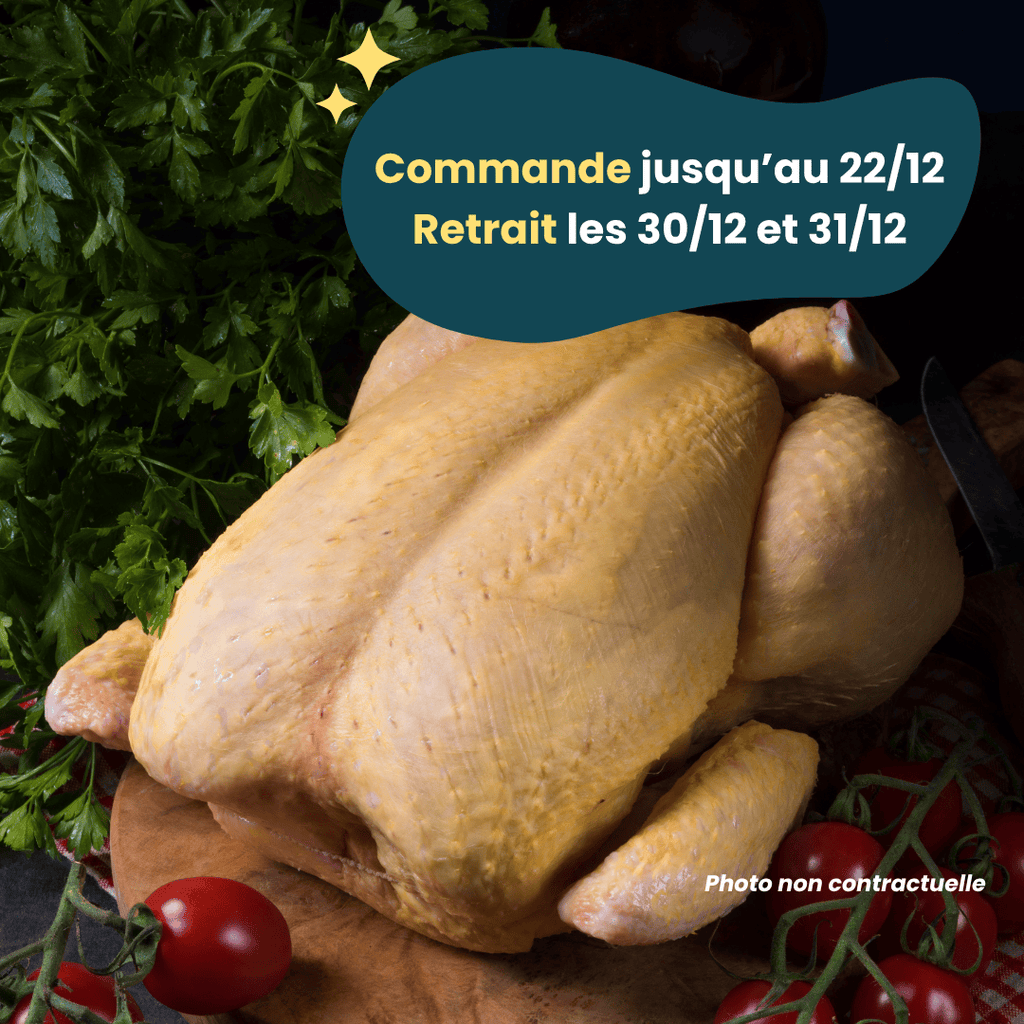 PRÉCOMMANDE Nouvel An - ACOMPTE - Chapon (3,2 à 4,2kg) Domaine des Tuileries vrac-zero-dechet-ecolo-toulouse
