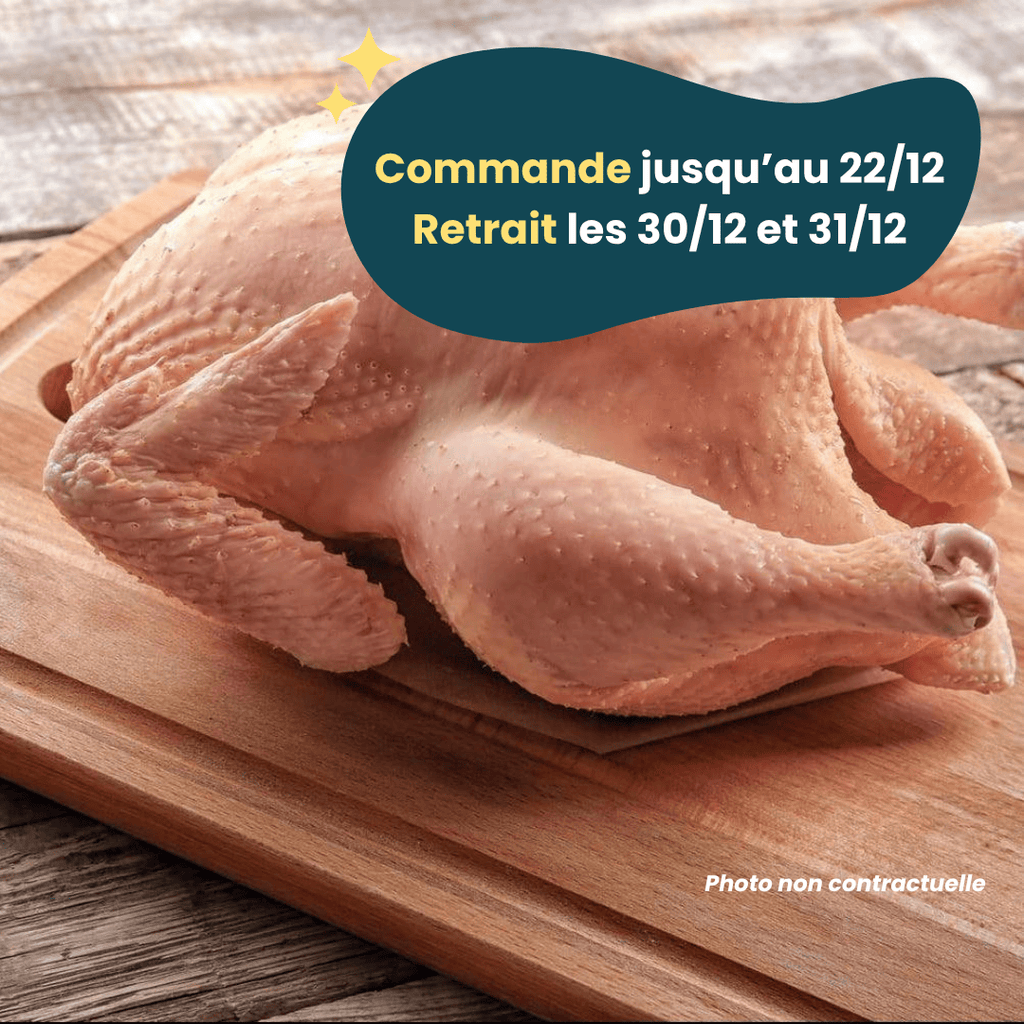 PRÉCOMMANDE Nouvel An - ACOMPTE - Dinde (3 à 3,8kg) Domaine des Tuileries vrac-zero-dechet-ecolo-toulouse