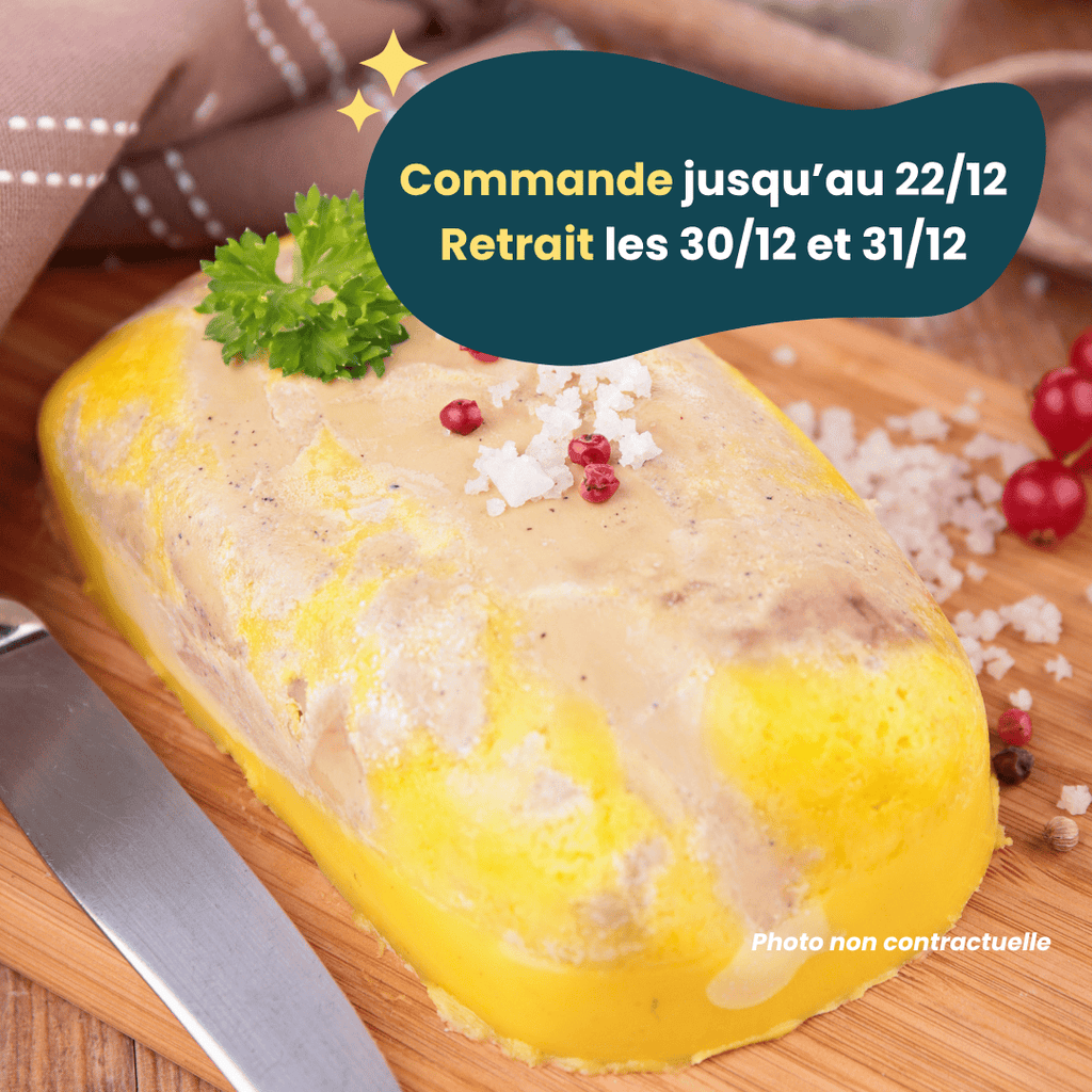 PRÉCOMMANDE Nouvel An - ACOMPTE - Foie gras mi-cuit (environ 200g) Domaine des Tuileries vrac-zero-dechet-ecolo-toulouse