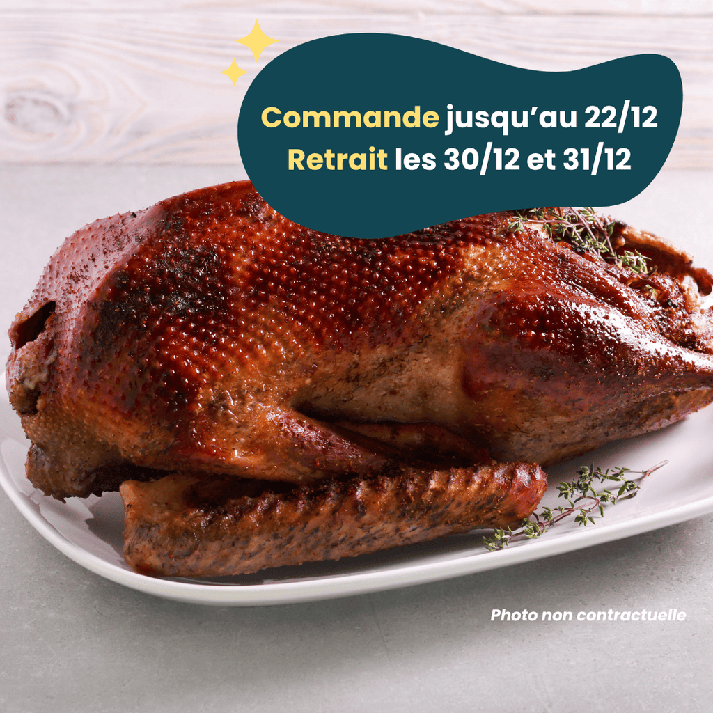 PRÉCOMMANDE Nouvel An - ACOMPTE - Oie (3,8 à 4,8kg) Domaine des Tuileries vrac-zero-dechet-ecolo-toulouse