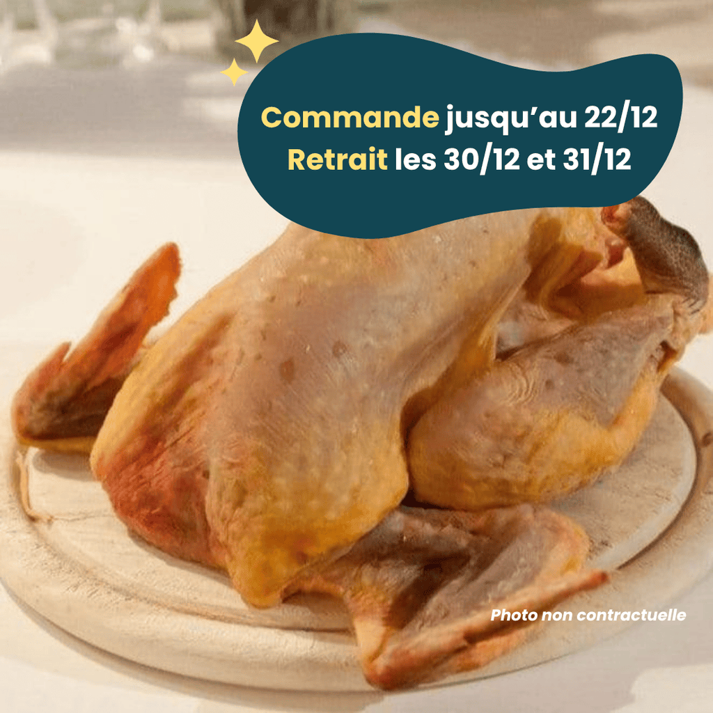 PRÉCOMMANDE Nouvel An - ACOMPTE - Pintade grasse (1,8 à 2,5kg) Domaine des Tuileries vrac-zero-dechet-ecolo-toulouse