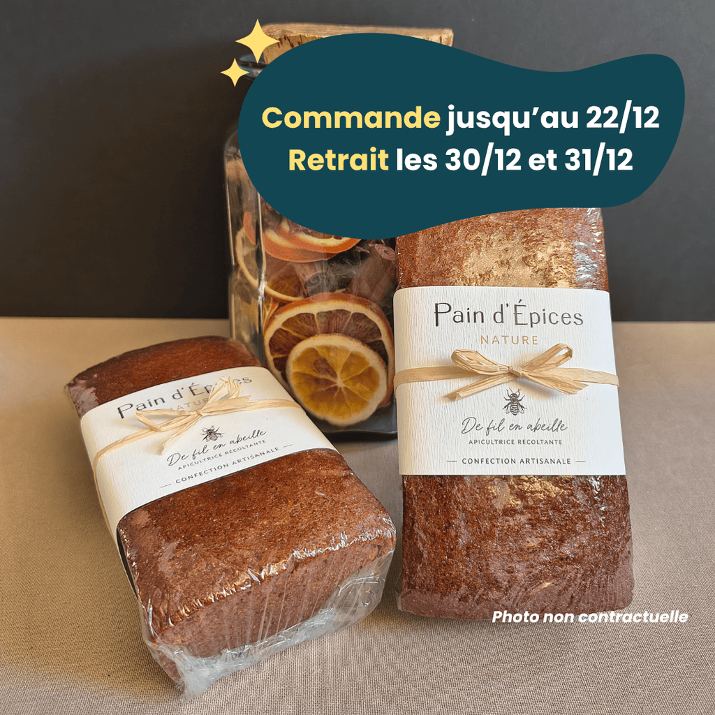 PRÉCOMMANDE Nouvel An - Pain d'épices Nature - 260g De Fil en Abeille vrac-zero-dechet-ecolo-toulouse
