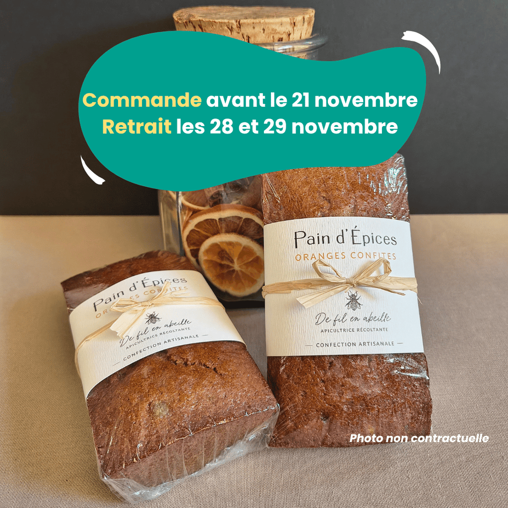 PRÉCOMMANDE - Pain d'épices aux Oranges confites - 260g De Fil en Abeille vrac-zero-dechet-ecolo-toulouse