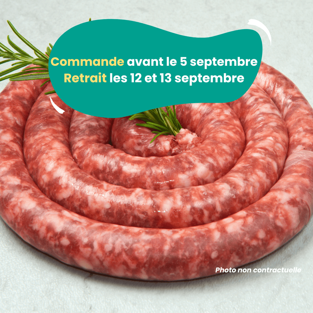 PRÉCOMMANDE Saucisse à l'ail des ours (1kg) Domaine des Tuileries vrac-zero-dechet-ecolo-toulouse