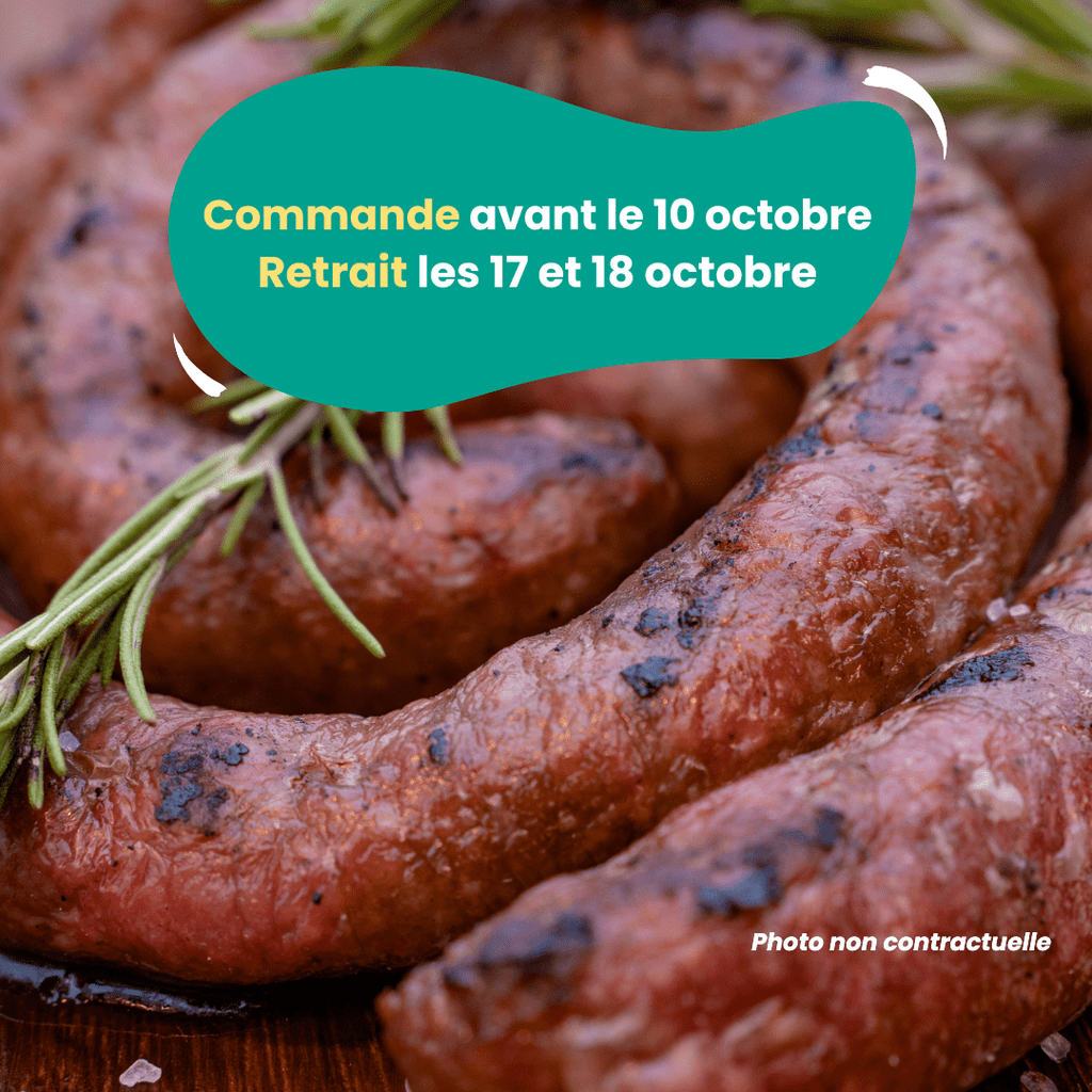PRÉCOMMANDE Saucisse basque (1kg) Domaine des Tuileries vrac-zero-dechet-ecolo-toulouse