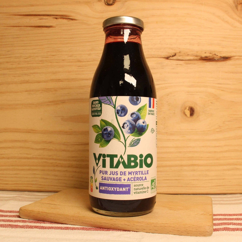 Pur jus de Myrtille Sauvage BIO - ANTIOXYDANT- 50cl Vitabio vrac-zero-dechet-ecolo-toulouse