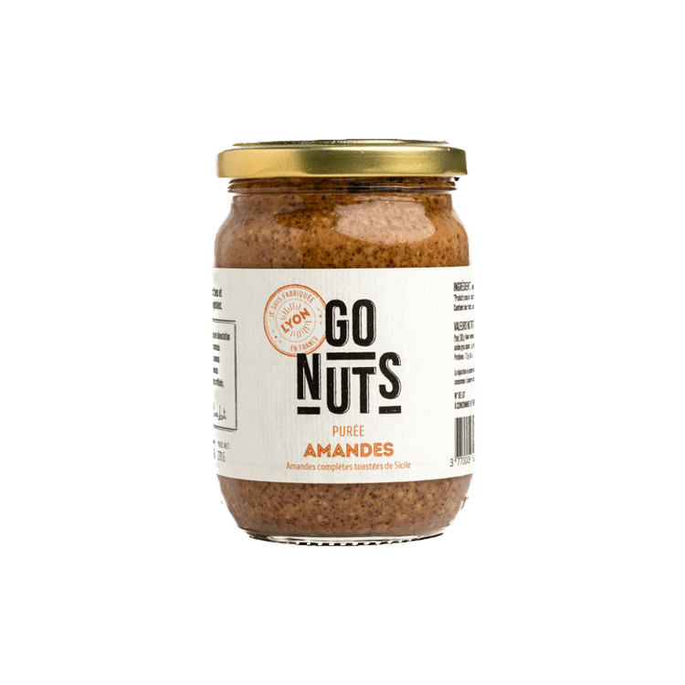 Purée d'amandes complètes toastées BIO - 270g Go Nuts vrac-zero-dechet-ecolo-toulouse