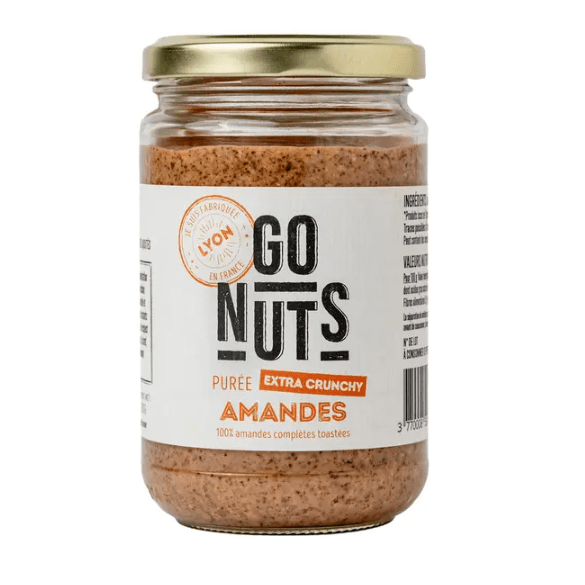 Purée d'amandes toastées crunchy BIO - 270g Go Nuts vrac-zero-dechet-ecolo-toulouse