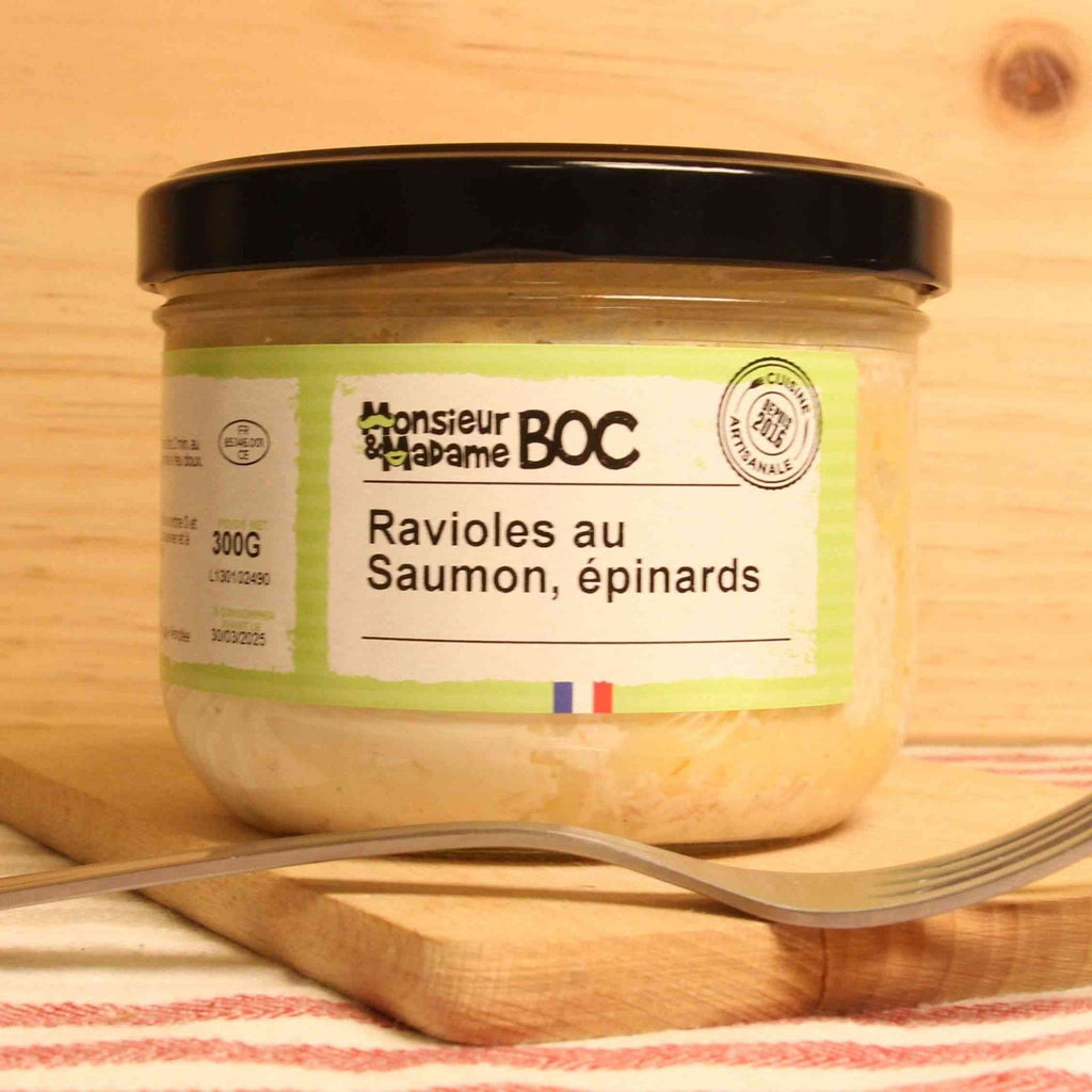 Ravioles saumon et épinards - 300g La Centrale du Bocal vrac-zero-dechet-ecolo-toulouse